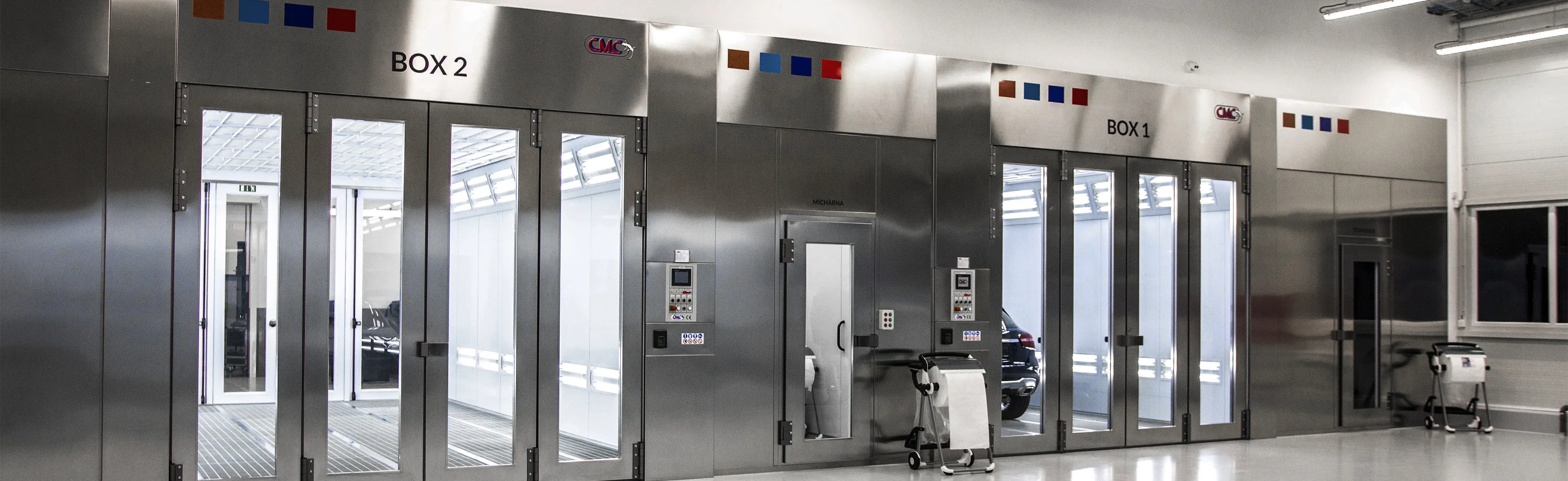 Opravy vozidel v boxu 2 a boxu 2